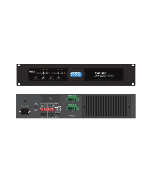 Atlas HPA 4 channel 1200 watt 70v Amplifier