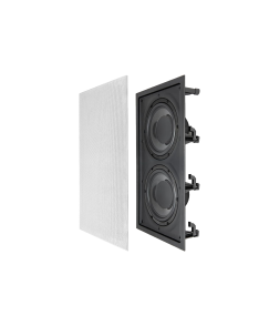 Nero In Wall 300W Subwoofer Dual 8" Graphite Cones Magnetic Grill IWSDUAL8